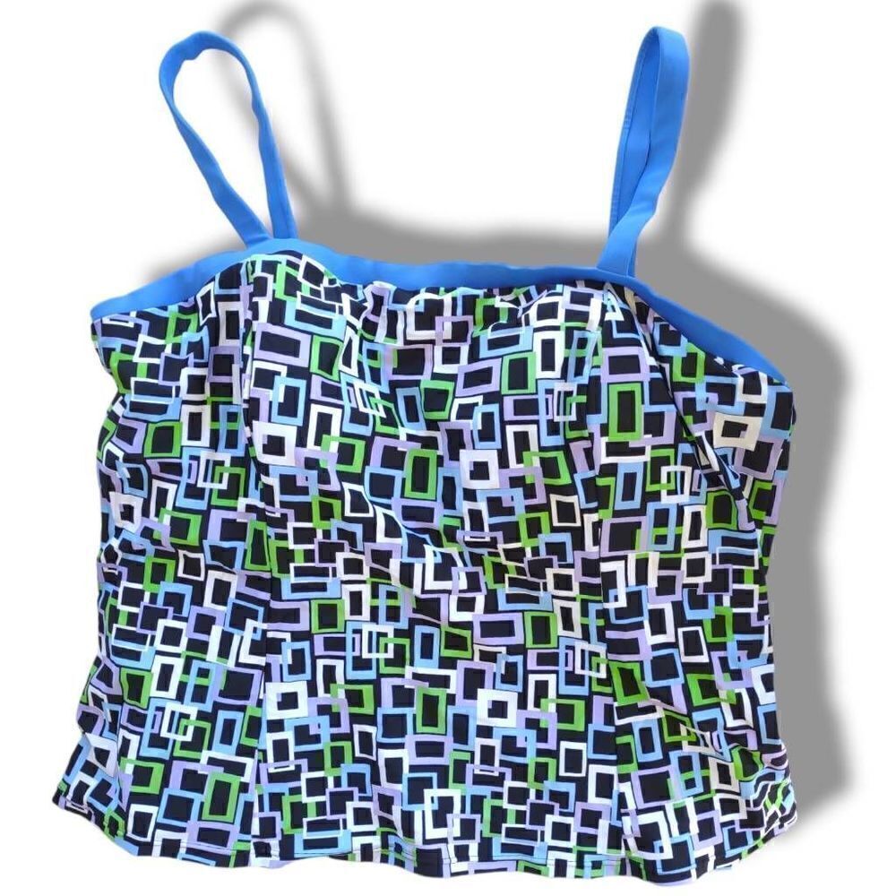 Suit Yourself Bluesâ Graphic Women's Swimwear Tankini Top 24w Support